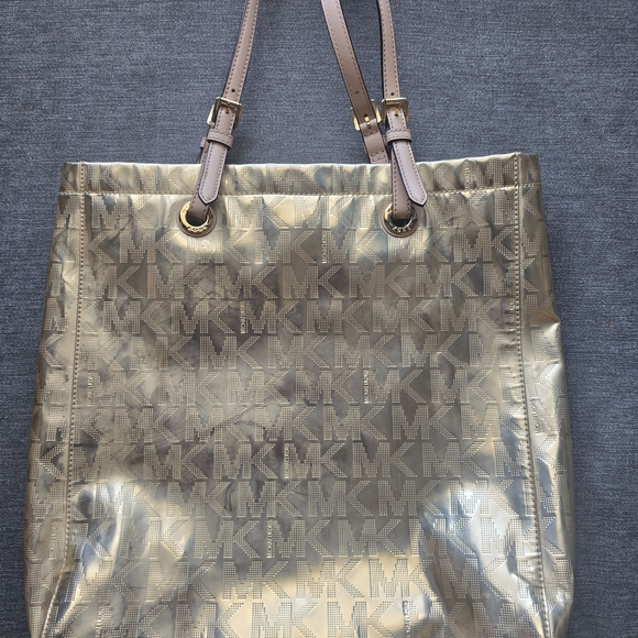 Michael Kors Shimmering Gold Tote - Picture 1 of 2